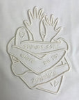 WHITE HEART TEE