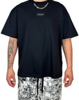 BLACK CHAIN TEE
