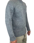 GREY CREW NECK SWEATER