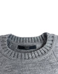 GREY CREW NECK SWEATER