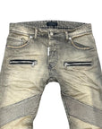 LIGHT GREY BIKER - CAMOMILE DIRTY