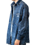 BLUE WASH LASER SHIRT