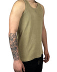 BEIGE WASHED TANK