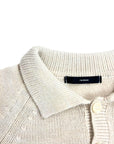 BEIGE KNITTED POLO SHIRT