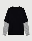 LAYERED LONGSLEEVE TYPE 2 WASHED BLACK
