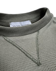 WAFFLE GREEN DONOT LONGSLEEVE