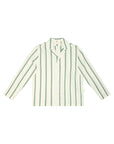 GREEN VERTICAL STRIPE SHIRT