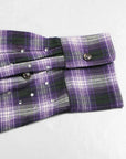 PM RHINESTONE FLANNEL PURPLE