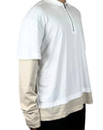 WHITE DOUBLE SLEEVED POLO RUTHLESS