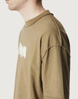 COSTA OVERSIZED T-SHIRT BOLD LOGO MUD