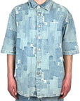 BOXY DENIM SHIRT BLUE