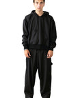 WORK BLACK HOODIE