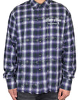 PM RHINESTONE FLANNEL PURPLE