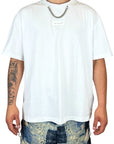 WHITE CHAIN TEE