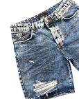 SHORTS BLUE ACCENTUATED RIPS