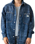 BLUE WASH LASER SHIRT