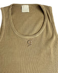 BEIGE WASHED TANK