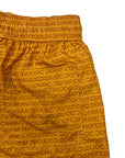 YELLOW LOGOED SWIMSUIT