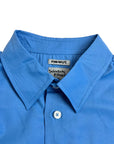 MINIMAL BLUE CROPPED SHIRT