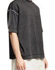 COSTA OVERSIZED T-SHIRT ALL OVER DARK GREY