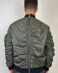 JACKET GREEN DOUBLE FABRIC
