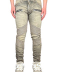 LIGHT GREY BIKER - CAMOMILE DIRTY