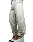 BEIGE WIDE BASE PANTS