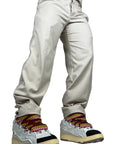 BEIGE WIDE BASE PANTS
