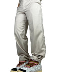 BEIGE WIDE BASE PANTS