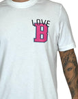 "B" LOVE WHITE TEE