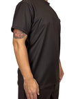 BROWN POCKET TEE