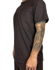 BROWN POCKET TEE