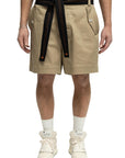 ARROW BELT BEIGE SHORTS