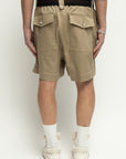 ARROW BELT BEIGE SHORTS