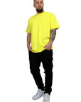 RAW CUT THREAD YELLOW TEE
