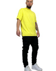 RAW CUT THREAD YELLOW TEE