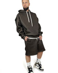 BROWN SCUBA OVER HOODIE