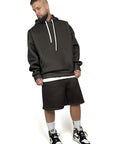 BROWN SCUBA OVER HOODIE