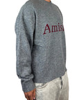 CREW NECK MULINE GREY