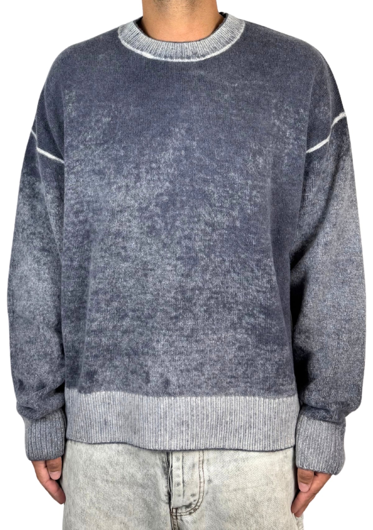CREW NECK WOOL PRINTED