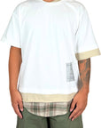 TRIPLE LAYER CREAM TEE
