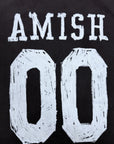 T-SHIRT IN JERSEY CON STAMPA AMISH 00 LASER NERA
