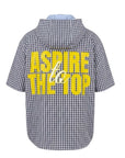 HOODED CHECK SHIRT PRINT ASPIRE