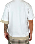 TRIPLE LAYER CREAM TEE
