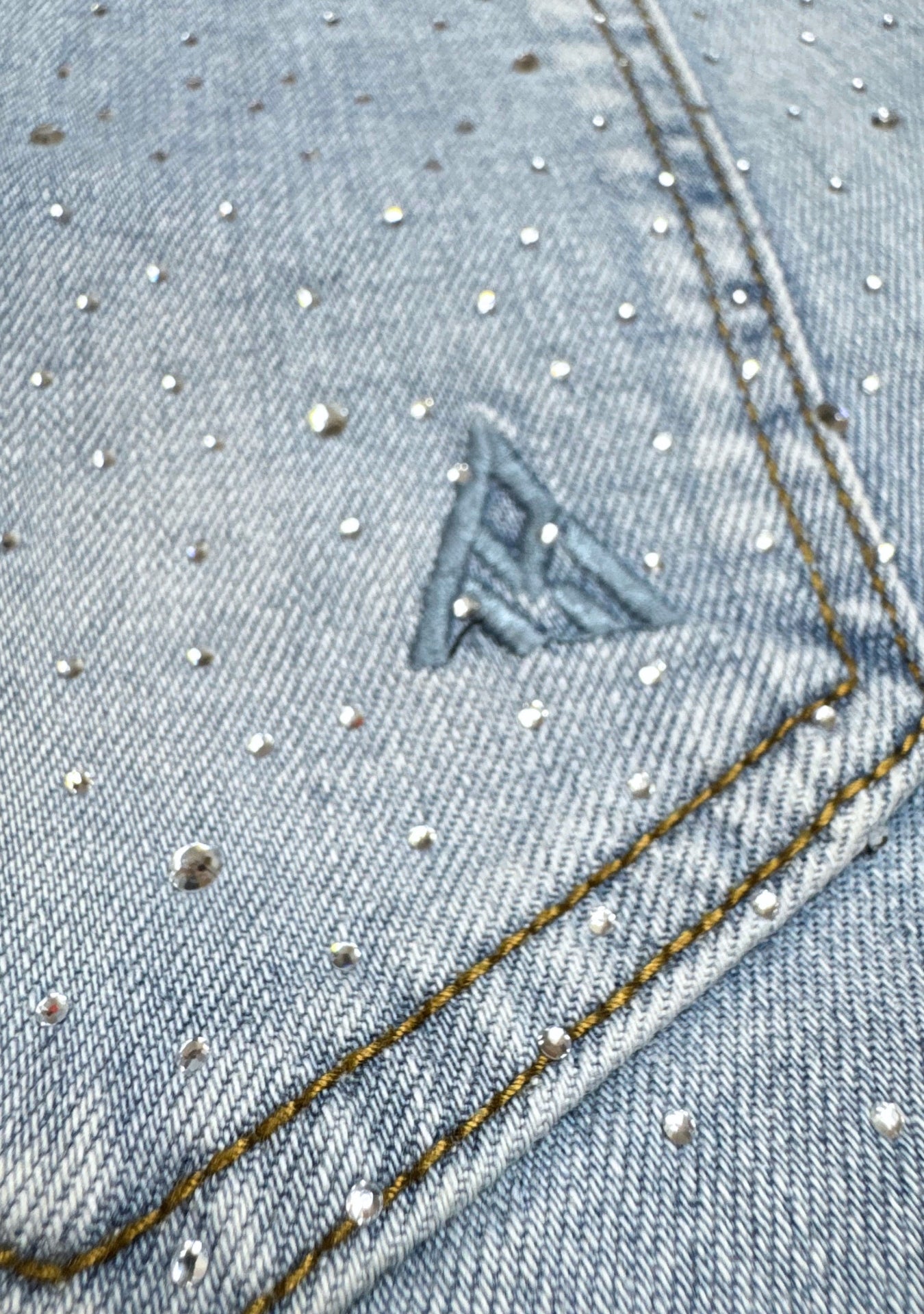 PEARL CRYSTAL BLUE DENIM
