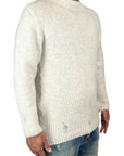 BEIGE CREW NECK SWEATER