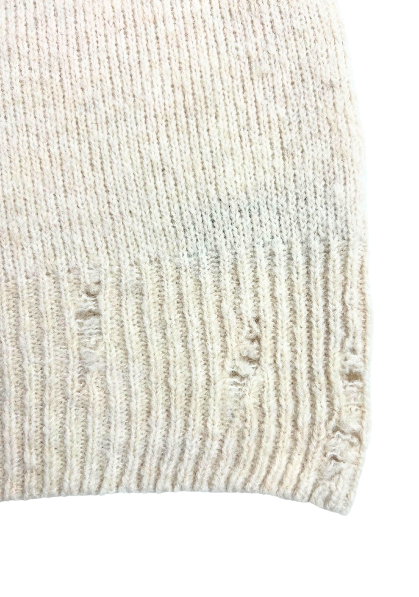 BEIGE CREW NECK SWEATER