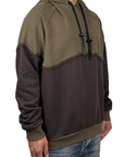 BROWN DOUBLE FABRIC HOODIE