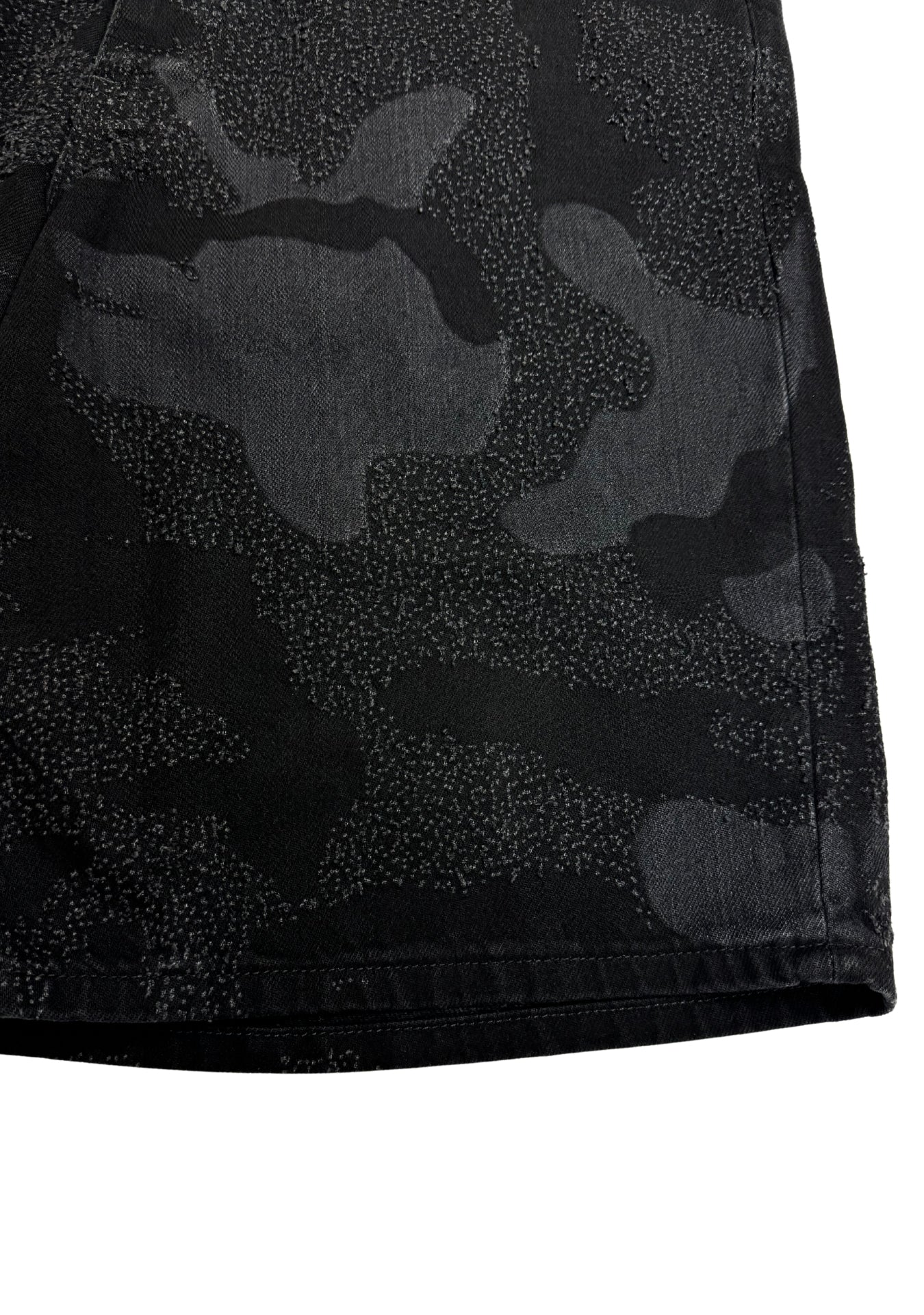 SHORTS BLACK DIRTY PIXEL CAMO