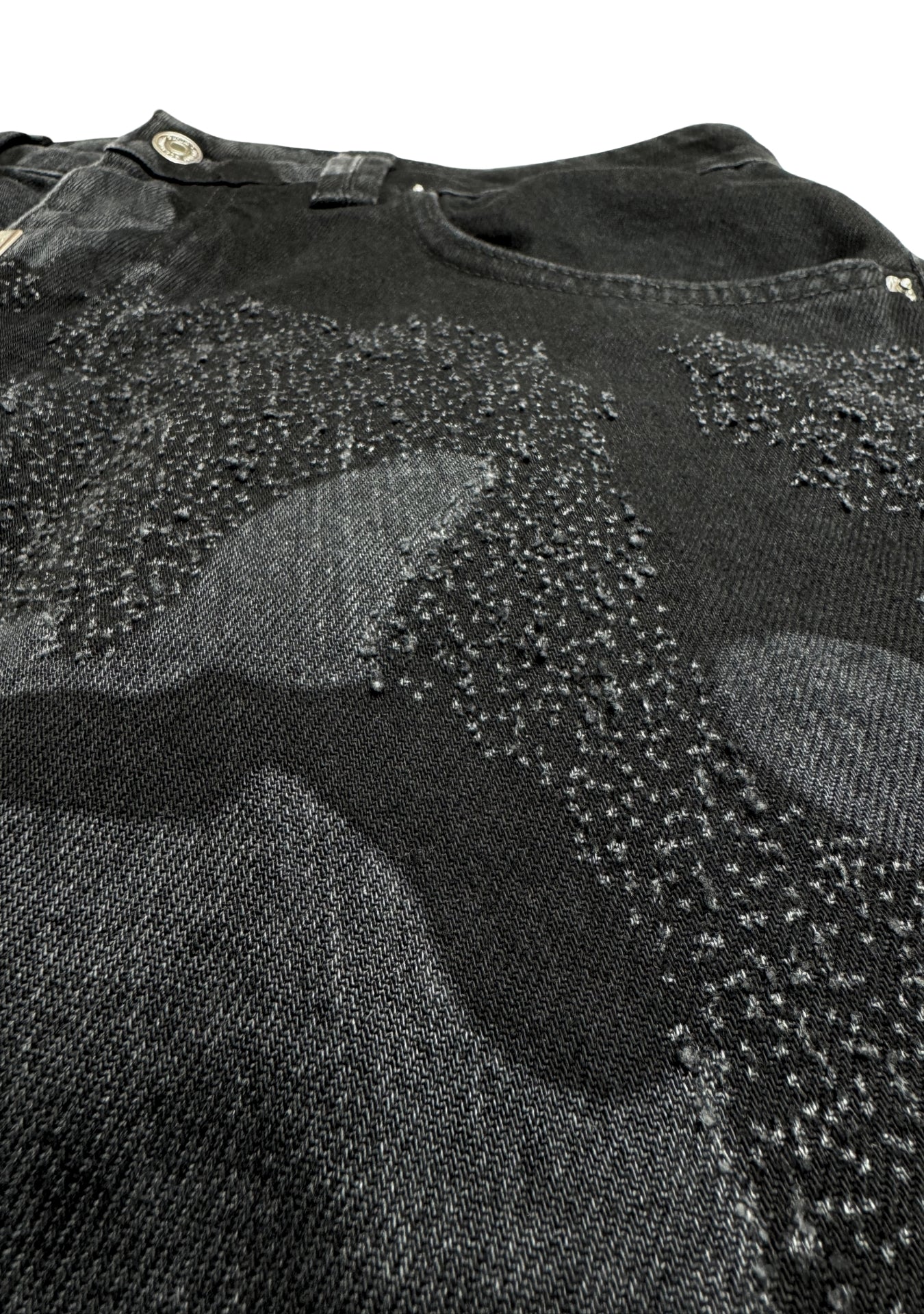 SHORTS BLACK DIRTY PIXEL CAMO